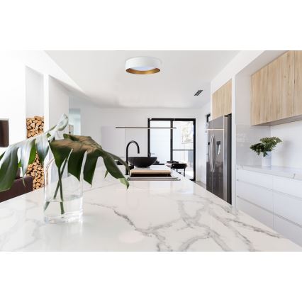 Plafonnier LED GALAXY LED/24W/230V Ø 44 cm blanc/doré