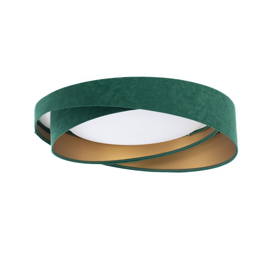 Plafonnier LED GALAXY MODERN 24W/230V, diamètre 55 cm, vert/doré