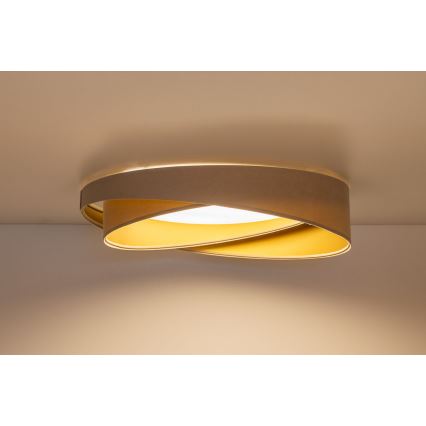 Plafonnier LED GALAXY MODERN LED/24W/230V Ø 55 cm beige/doré