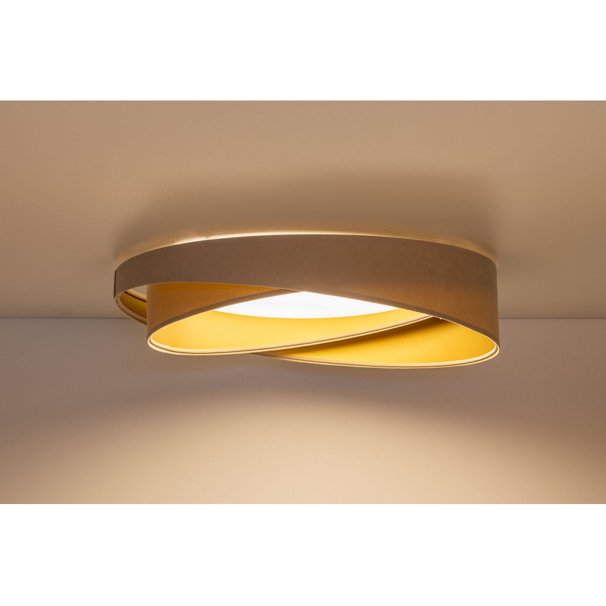 Plafonnier LED GALAXY MODERN LED/24W/230V Ø 55 cm beige/doré