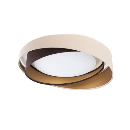 Plafonnier LED GALAXY MODERN LED/24W/230V Ø 55 cm beige/marron/doré