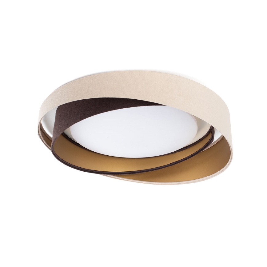 Plafonnier LED GALAXY MODERN LED/24W/230V Ø 55 cm beige/marron/doré