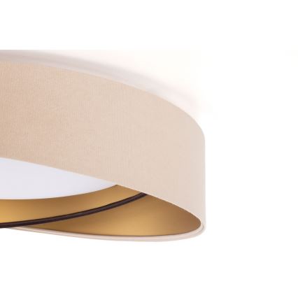 Plafonnier LED GALAXY MODERN LED/24W/230V Ø 55 cm beige/marron/doré