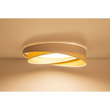 Plafonnier LED GALAXY MODERN LED/24W/230V Ø 55 cm blanc/doré