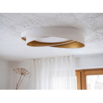 Plafonnier LED GALAXY MODERN LED/24W/230V Ø 55 cm blanc/doré