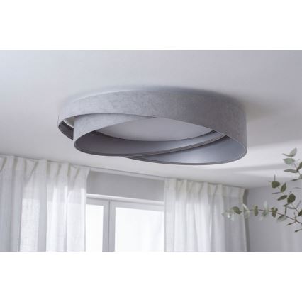 Plafonnier LED GALAXY MODERN LED/24W/230V Ø 55 cm gris/argenté