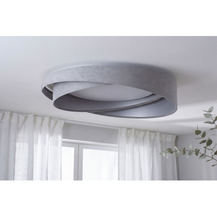 Plafonnier LED GALAXY MODERN LED/24W/230V Ø 55 cm gris/argenté