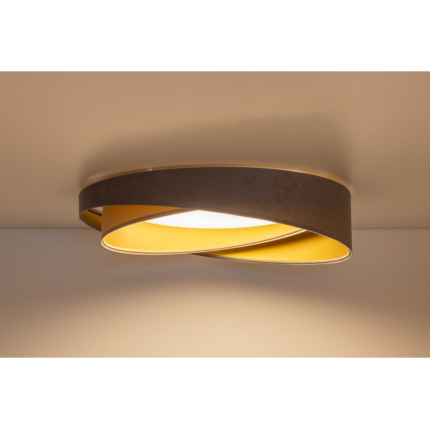 Plafonnier LED GALAXY MODERN LED/24W/230V Ø 55 cm gris/beige/doré