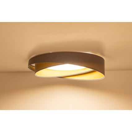 Plafonnier LED GALAXY MODERN LED/24W/230V Ø 55 cm gris/doré