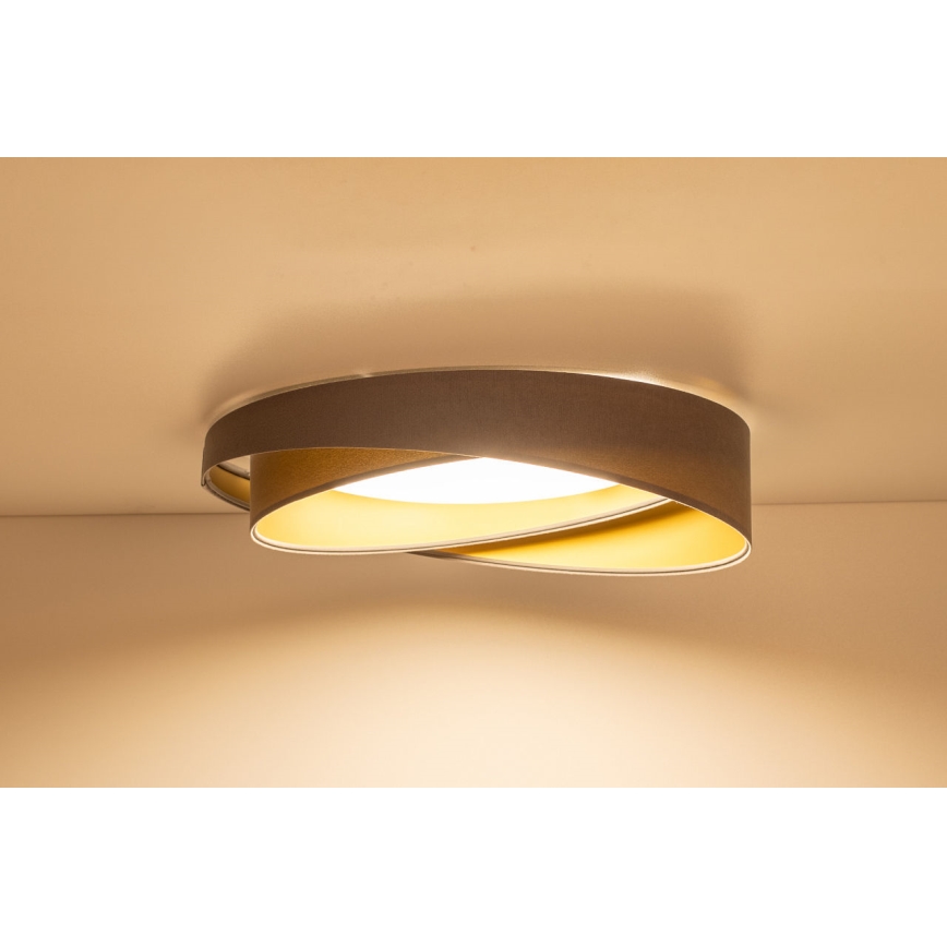 Plafonnier LED GALAXY MODERN LED/24W/230V Ø 55 cm gris/doré