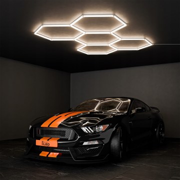 Plafonnier LED HEXAGON LED/240W/85-265V 4000K 298x209 cm CRI 90 IP44 blanc