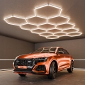 Plafonnier LED HEXAGON LED/570W/85-265V 4000K 522x298 cm IRC 90 IP44 blanc