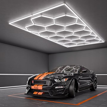 Plafonnier LED HEXAGON LED/696W/85-265V 4000K 484x243 cm IRC 90 IP54 blanc