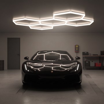 Plafonnier LED HEXLINE LED/216W/230V 4000K 208x300 cm blanc
