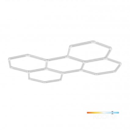 Plafonnier LED HEXLINE LED/216W/230V 6500K 208x300 cm blanc