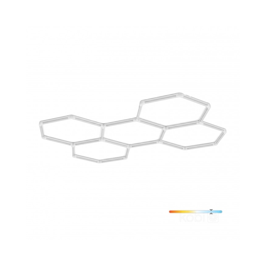 Plafonnier LED HEXLINE LED/216W/230V 6500K 208x300 cm blanc