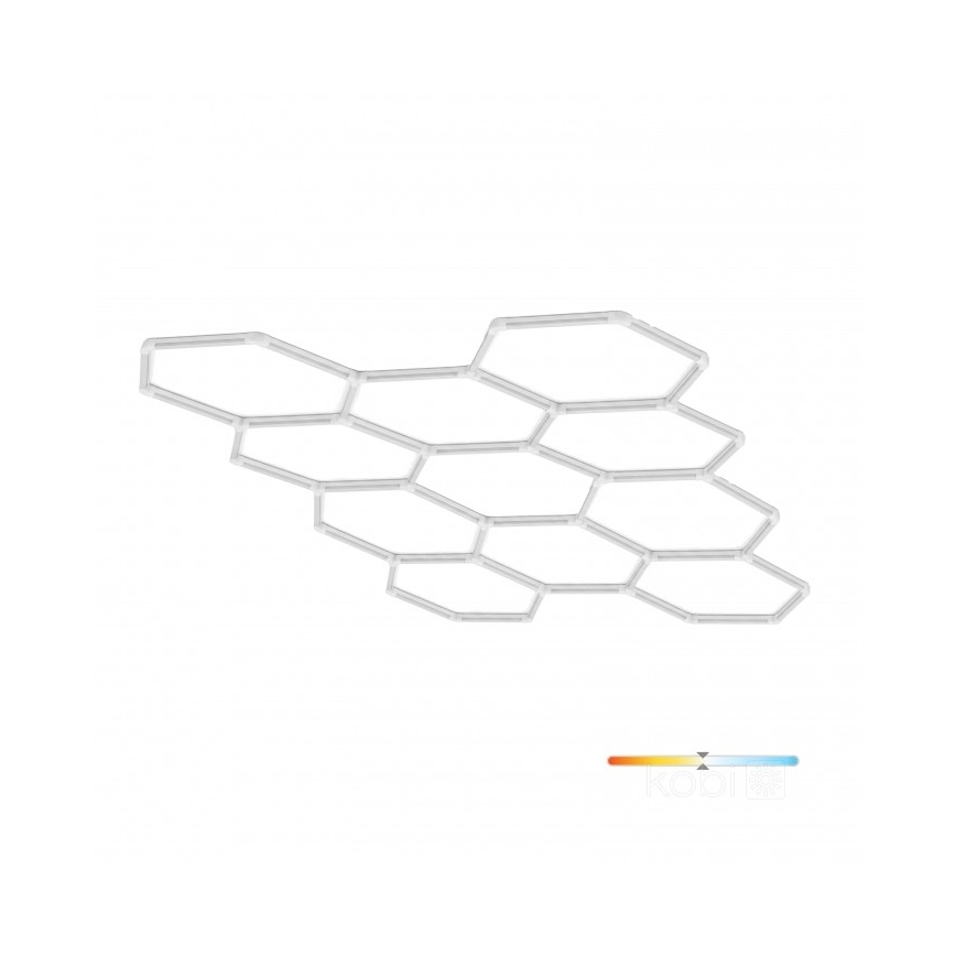 Plafonnier LED HEXLINE LED/513W/230V 4000K 300x516 cm blanc