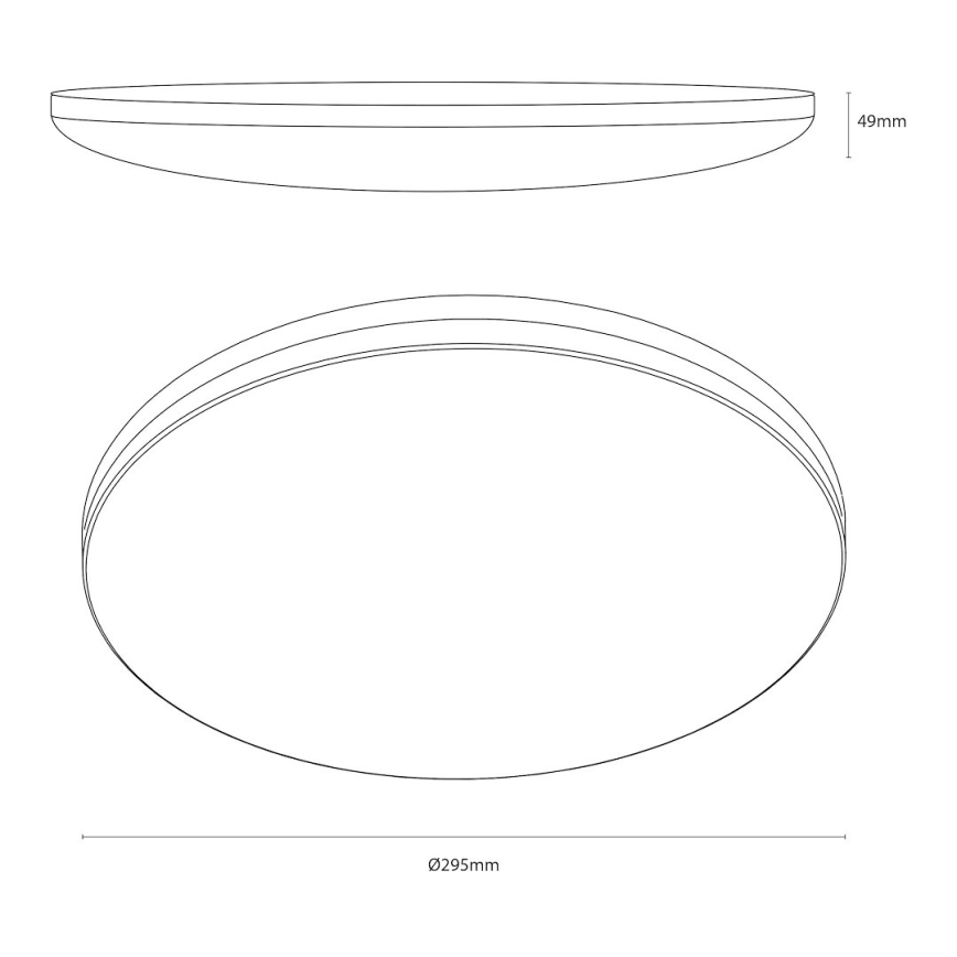 Plafonnier LED HUGO LED/12/18/24W/230V 3000/4000/6500K Ø 30 cm IP54 blanc