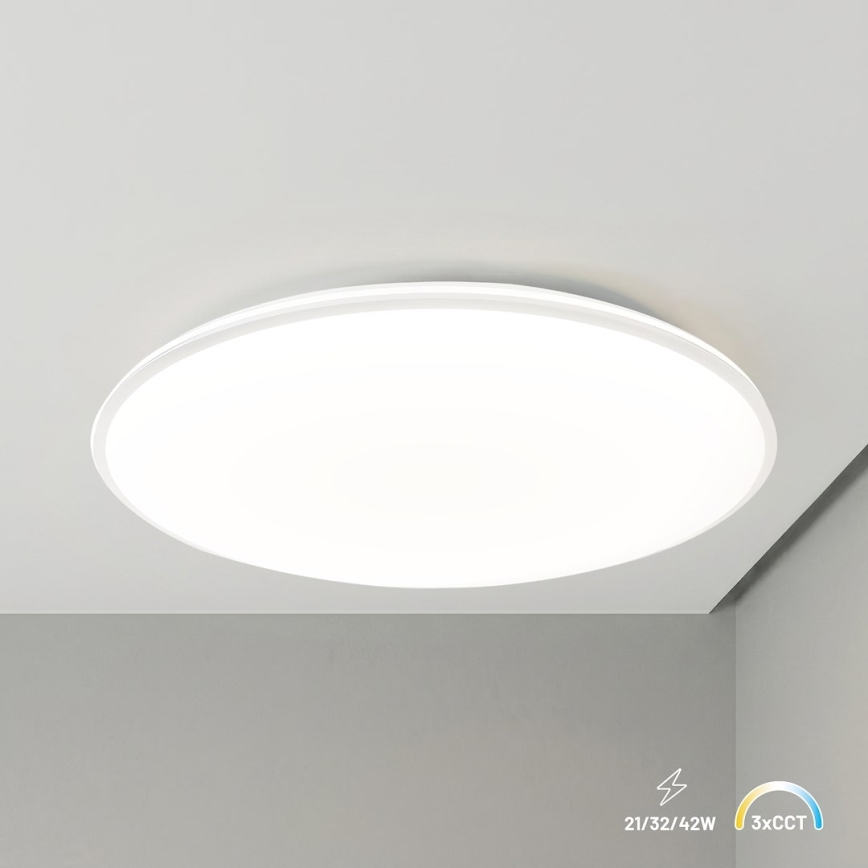 Plafonnier LED HUGO LED/21/32/42W/230V 3000/4000/6500K pr. 45 cm IP54 blanc