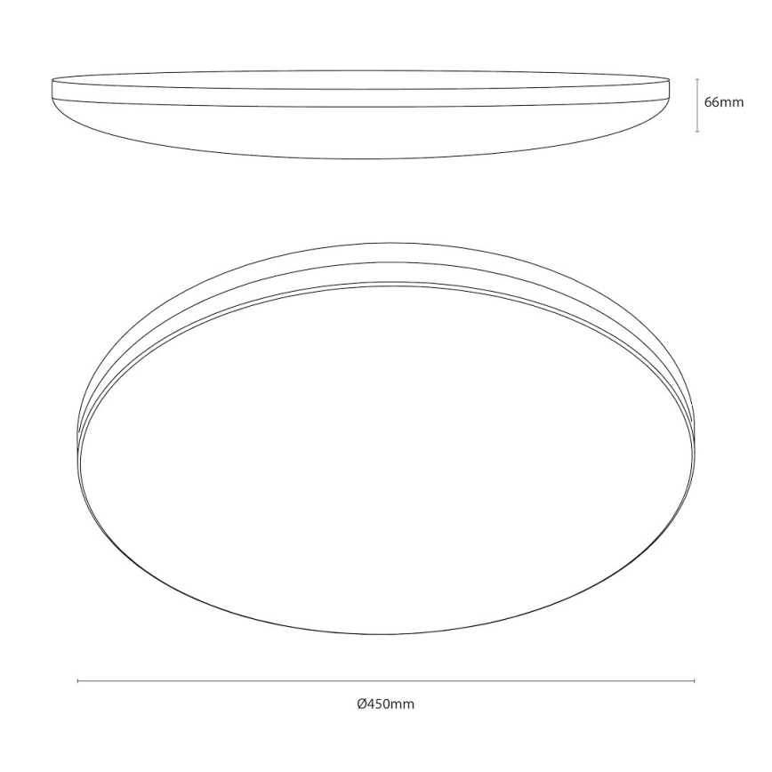 Plafonnier LED HUGO LED/21/32/42W/230V 3000/4000/6500K pr. 45 cm IP54 blanc