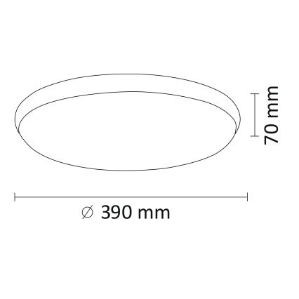 Plafonnier LED KERN LED/24W/230V noir