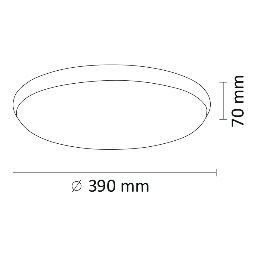 Plafonnier LED KERN LED/24W/230V noir