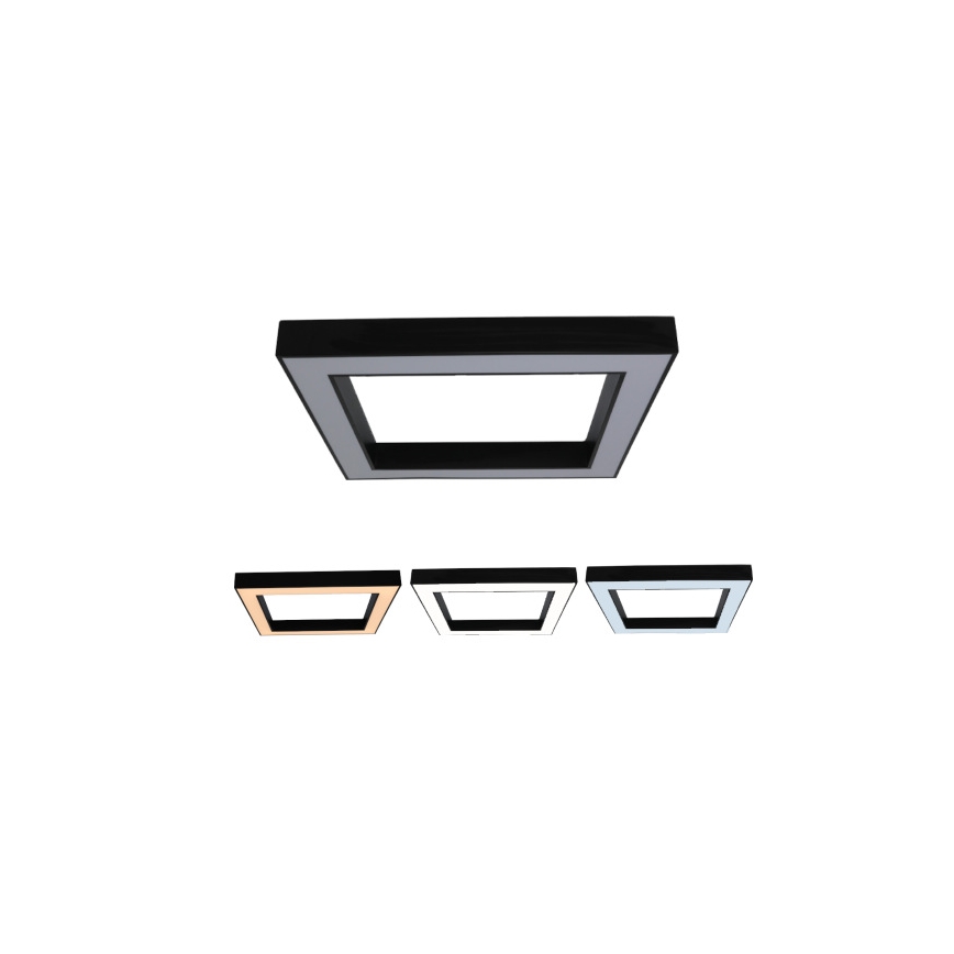 Plafonnier LED LED/100W/230V 3000/4000/6500K 80x80 cm noir