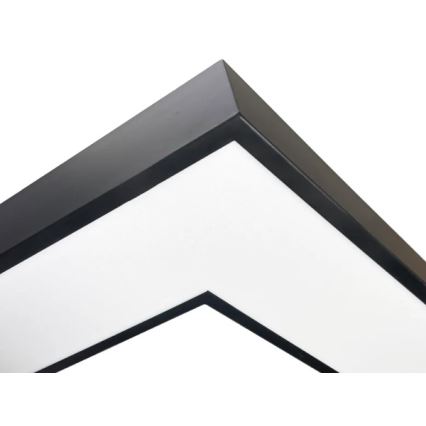 Plafonnier LED LED/100W/230V 3000/4000/6500K 80x80 cm noir