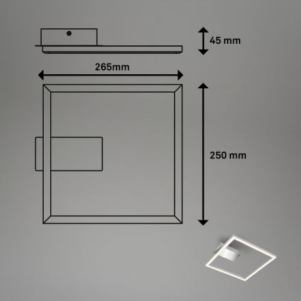 Plafonnier LED LED/14W/230V chrome mat