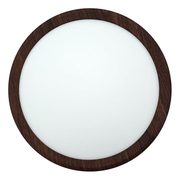 Plafonnier LED LED/18W/230V 3000/4000/6500K Ø 23 cm brun