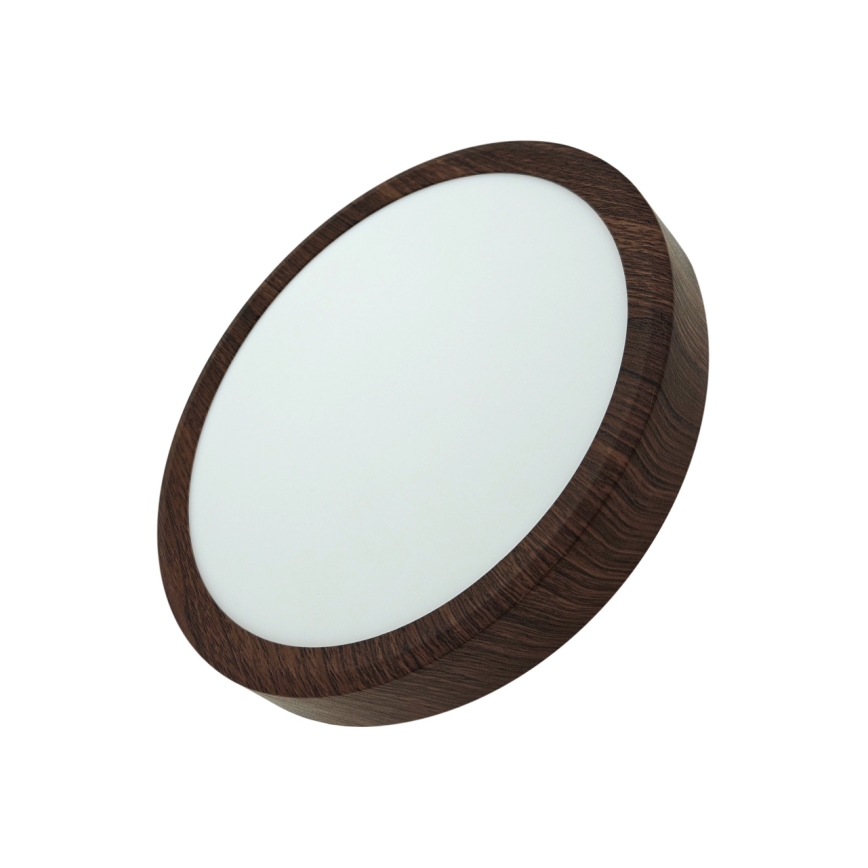 Plafonnier LED LED/18W/230V 3000/4000/6500K Ø 23 cm brun
