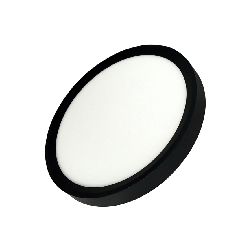 Plafonnier LED LED/18W/230V 3000/4000/6500K Ø 23 cm noir