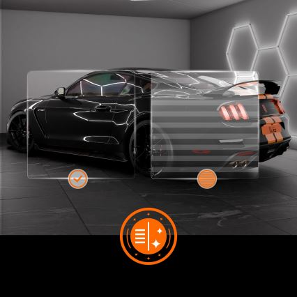 Plafonnier HEXAGON LED/192W/85-265V 6500K 298x209 cm IRC 90 IP54 blanc