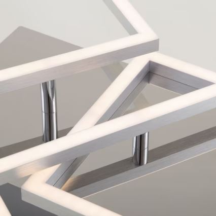 Plafonnier LED LED/42W/230V 3000K chrome mat