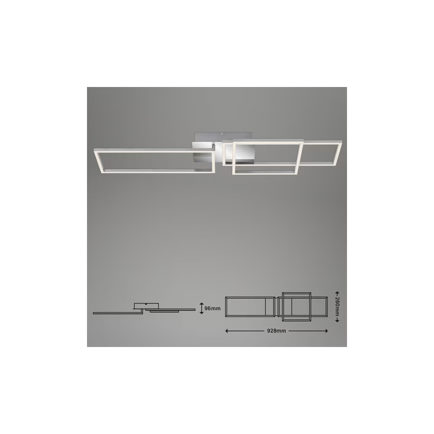 Plafonnier LED LED/42W/230V 3000K chrome mat