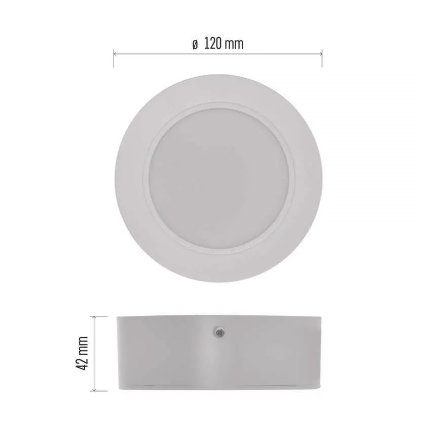 plafonnier LED LED/9W/230V diam. 12 cm blanc