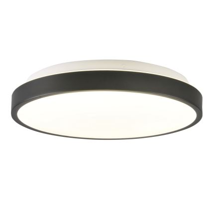 Plafonnier LED LIBRA 15W/230V 4000K Ø 29 cm noir
