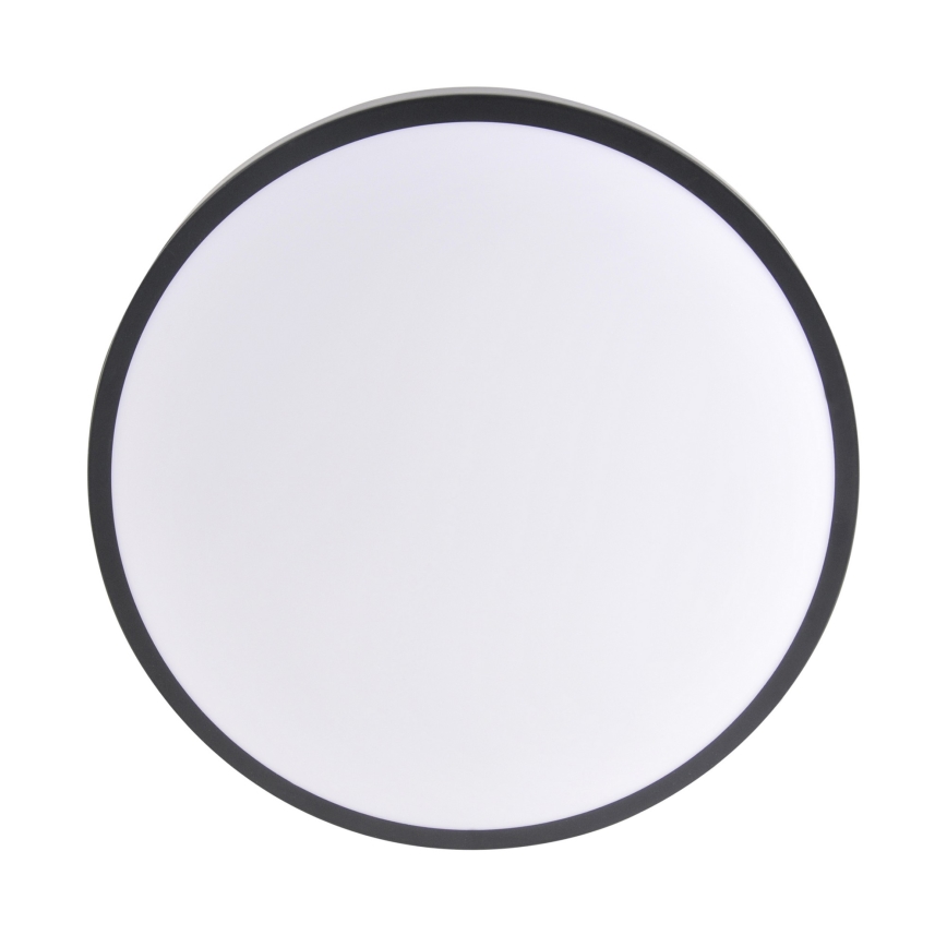 Plafonnier LED LIBRA 15W/230V 4000K Ø 29 cm noir