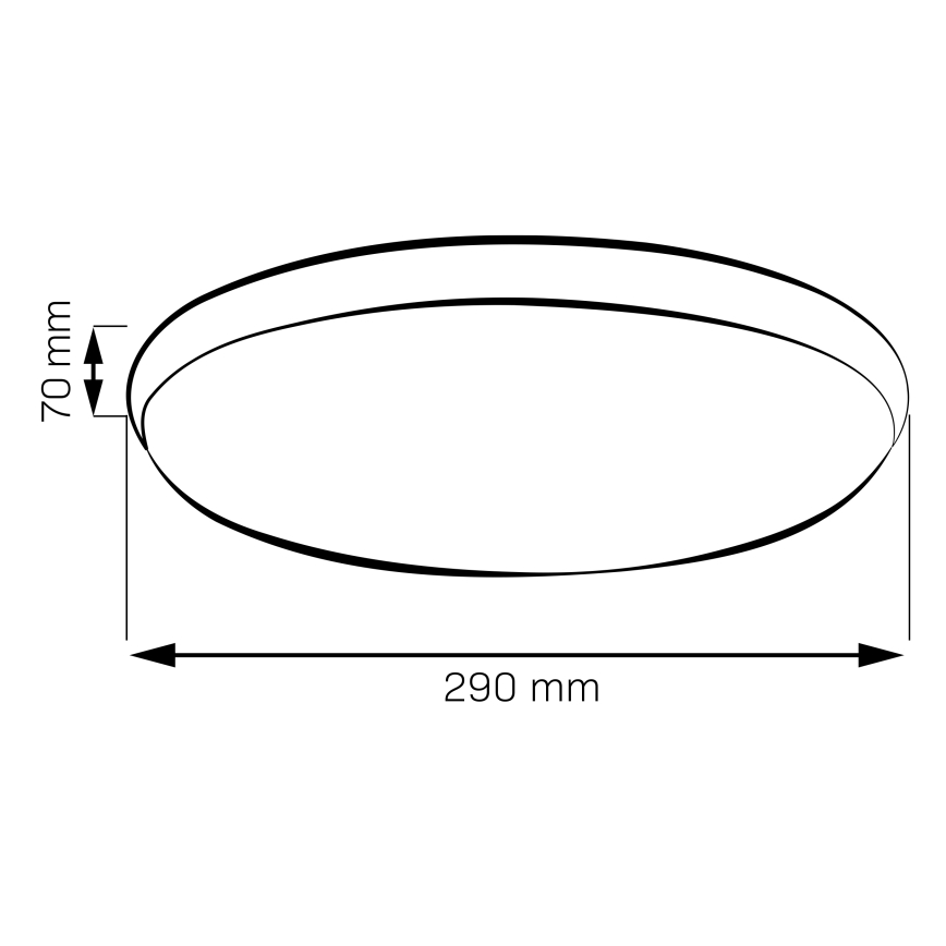 Plafonnier LED LIBRA LED/15W/230V 4000K Ø 29 cm doré