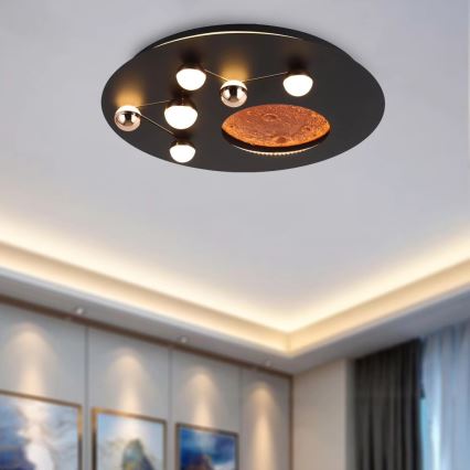 Plafonnier LED MARS LED/48W/230V 3000K noir