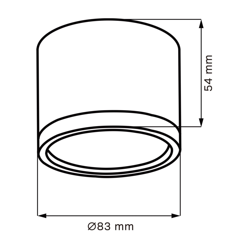 Plafonnier LED MIRELLA 1xGX53/6W/230V noir/doré