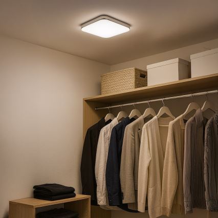 Plafonnier LED NEMO LED/11W/230V 26x26 cm chrome brillant