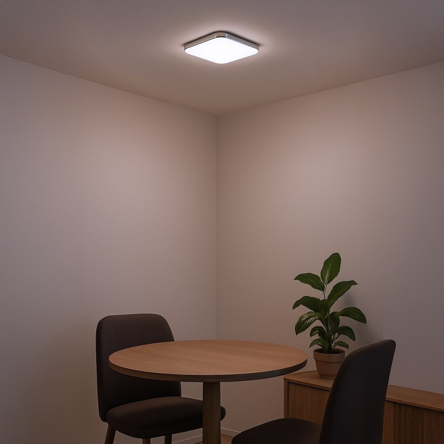 Plafonnier LED NEMO LED/11W/230V 26x26 cm chrome brillant