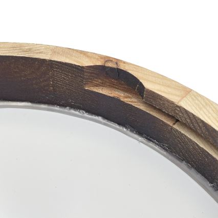 Plafonnier LED OAK SLIM LED/20W/230V 4000K Ø 27 cm chêne/brun foncé