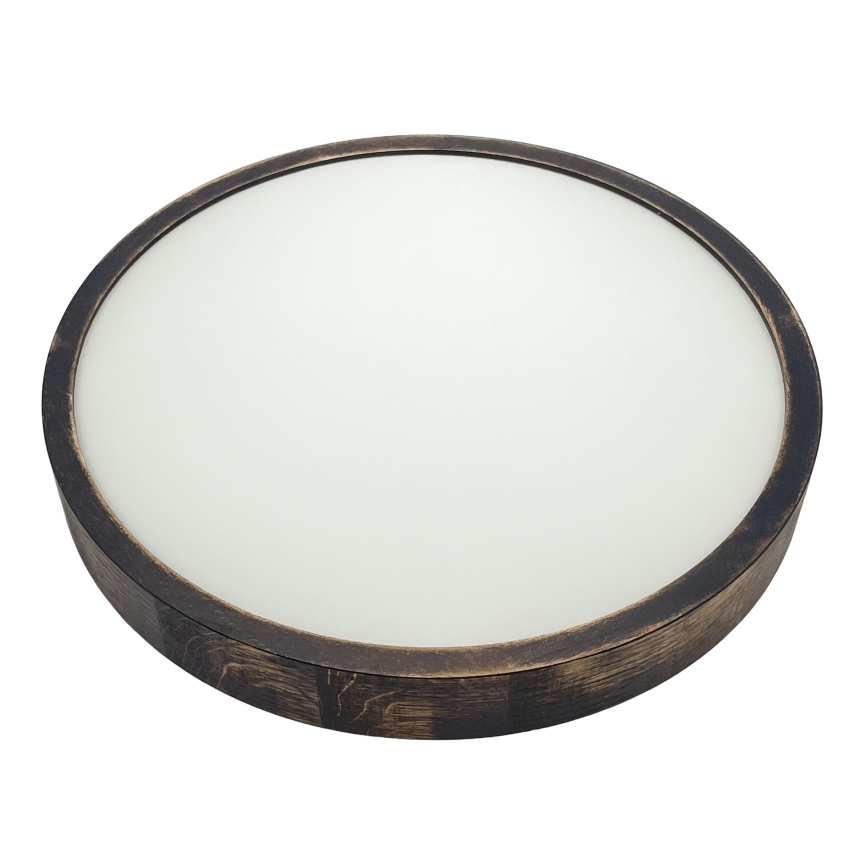 Plafonnier LED OAK SLIM LED/36W/230V 4000K Ø 37 cm chêne / brun foncé