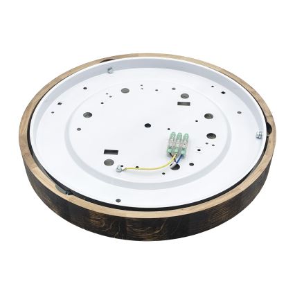 Plafonnier LED OAK SLIM LED/36W/230V 4000K Ø 37 cm chêne / brun foncé