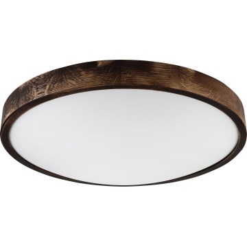 Plafonnier LED OAK SLIM LED/36W/230V 4000K Ø 47 cm chêne/brun foncé
