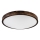 Plafonnier LED OAK SLIM LED/36W/230V 4000K Ø 47 cm chêne/brun foncé