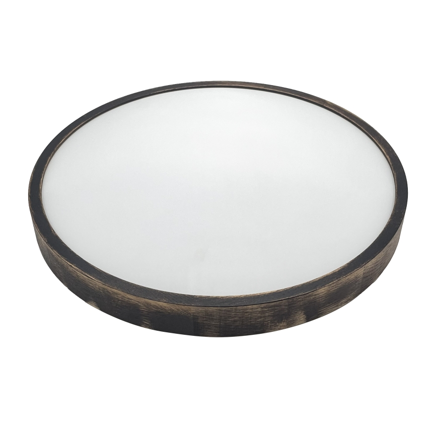 Plafonnier LED OAK SLIM LED/36W/230V 4000K Ø 47 cm chêne/brun foncé