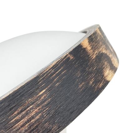 Plafonnier LED OAK SMOKY SLIM LED/20W/230V 4000K Ø 27 cm chêne/brun foncé